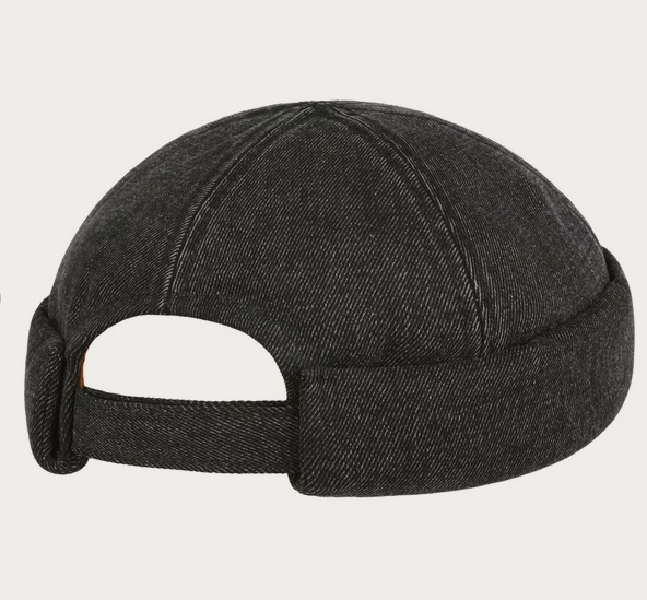 Stetson Black Denim Docker Hat (Black)