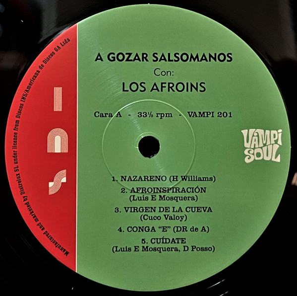 Los Afroins – A Gozar Salsomanos Con Los Afroins  (LP) 