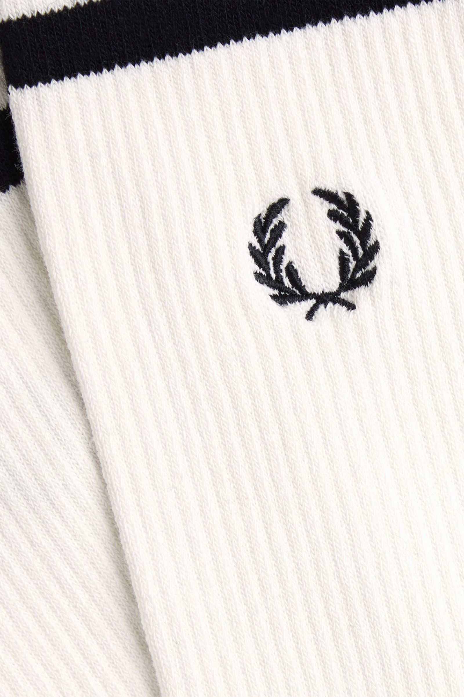 Fred Perry Tipped Sport Sock (Snowwhite/Black)