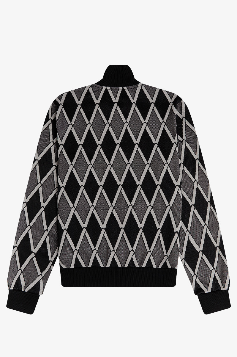 Fred Perry Harlequin Track Jacket J2538 Black-L