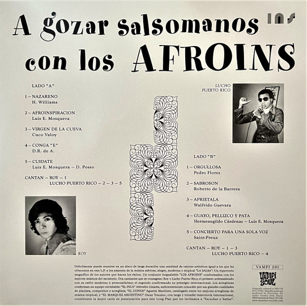 Los Afroins – A Gozar Salsomanos Con Los Afroins  (LP) 