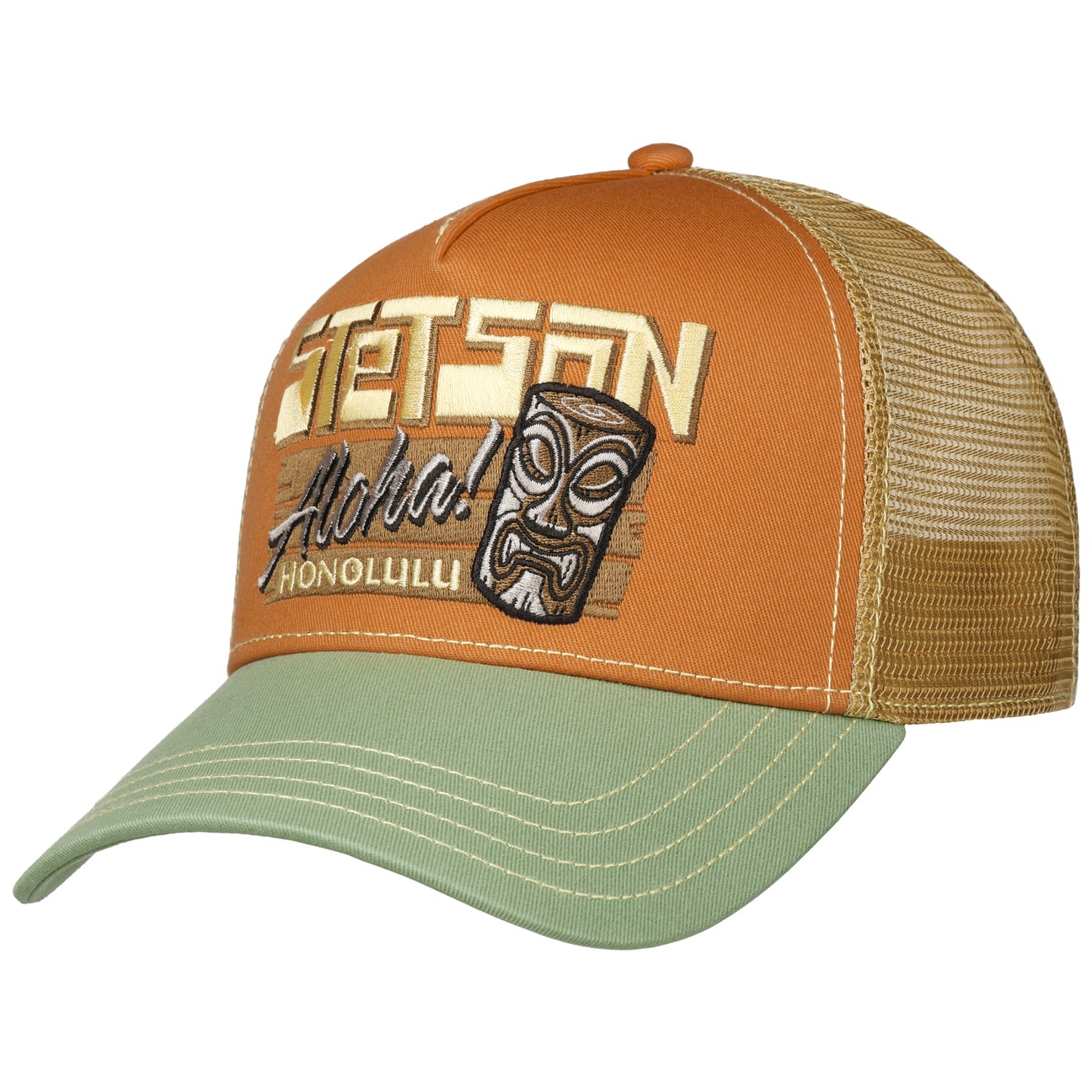 Stetson Trucker Cap Honolulu (Orange)
