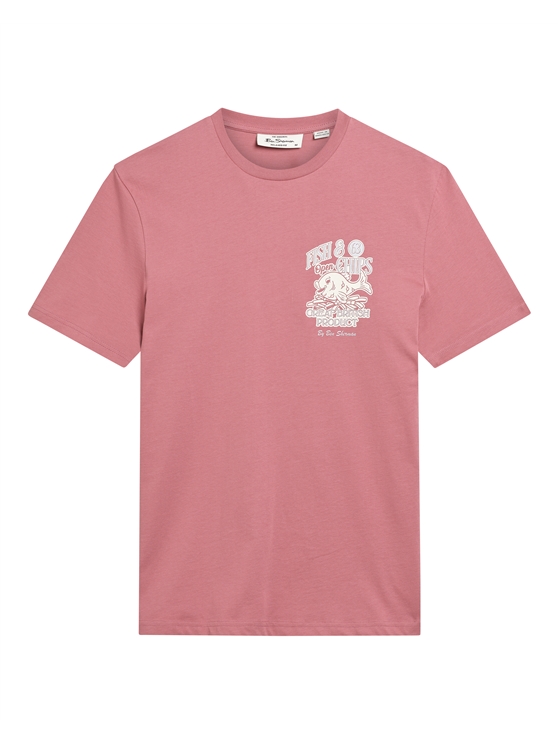 Ben Sherman Fish And Chips T-Shirt (Raspberry)