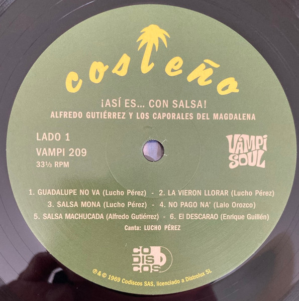 Alfredo Gutierrez, Los Caporales Del Magdalena – ¡Asi Es... Con Salsa! (LP)   
