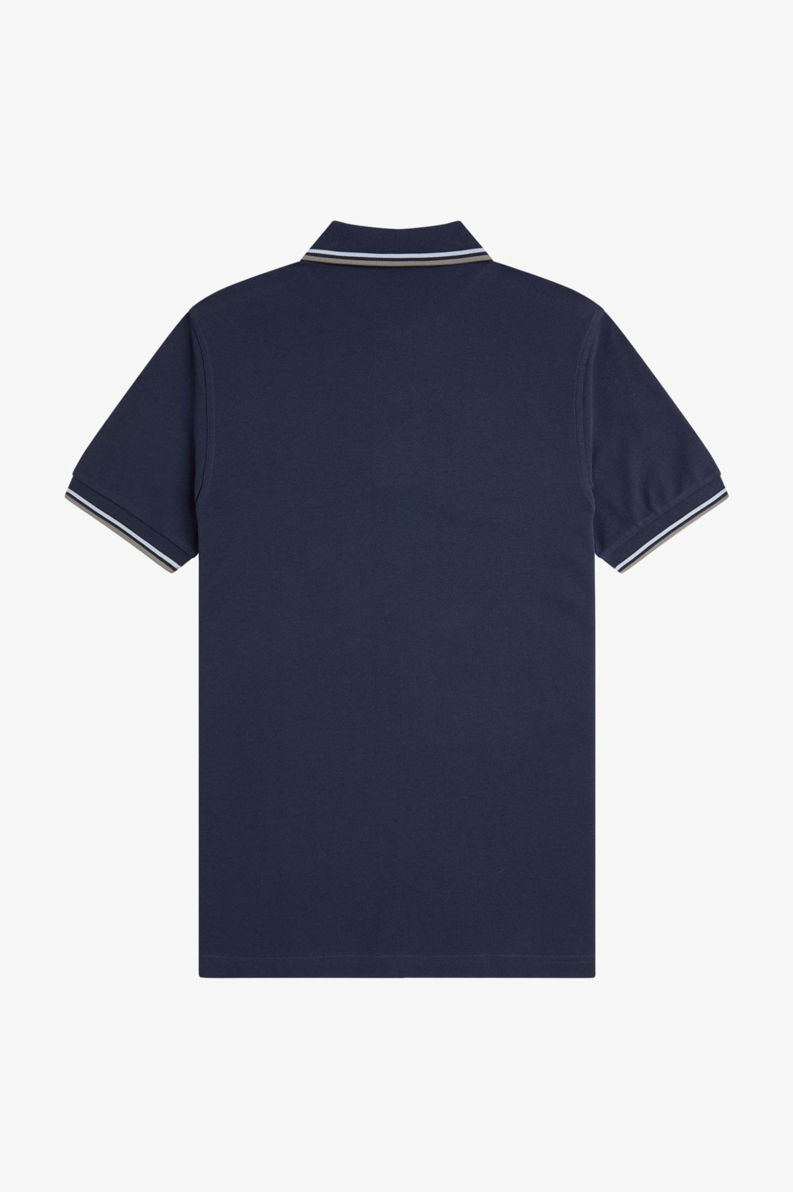 Fred Perry Twin Tipped Shirt in Dark Airforce/ Light Ice/ Bay Leaf