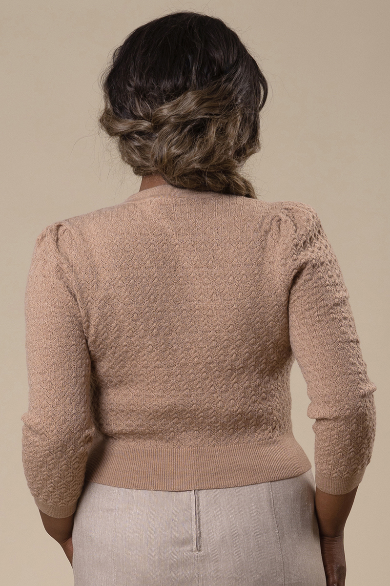 Emmy Design Delightful Daytime Cardi in Camel