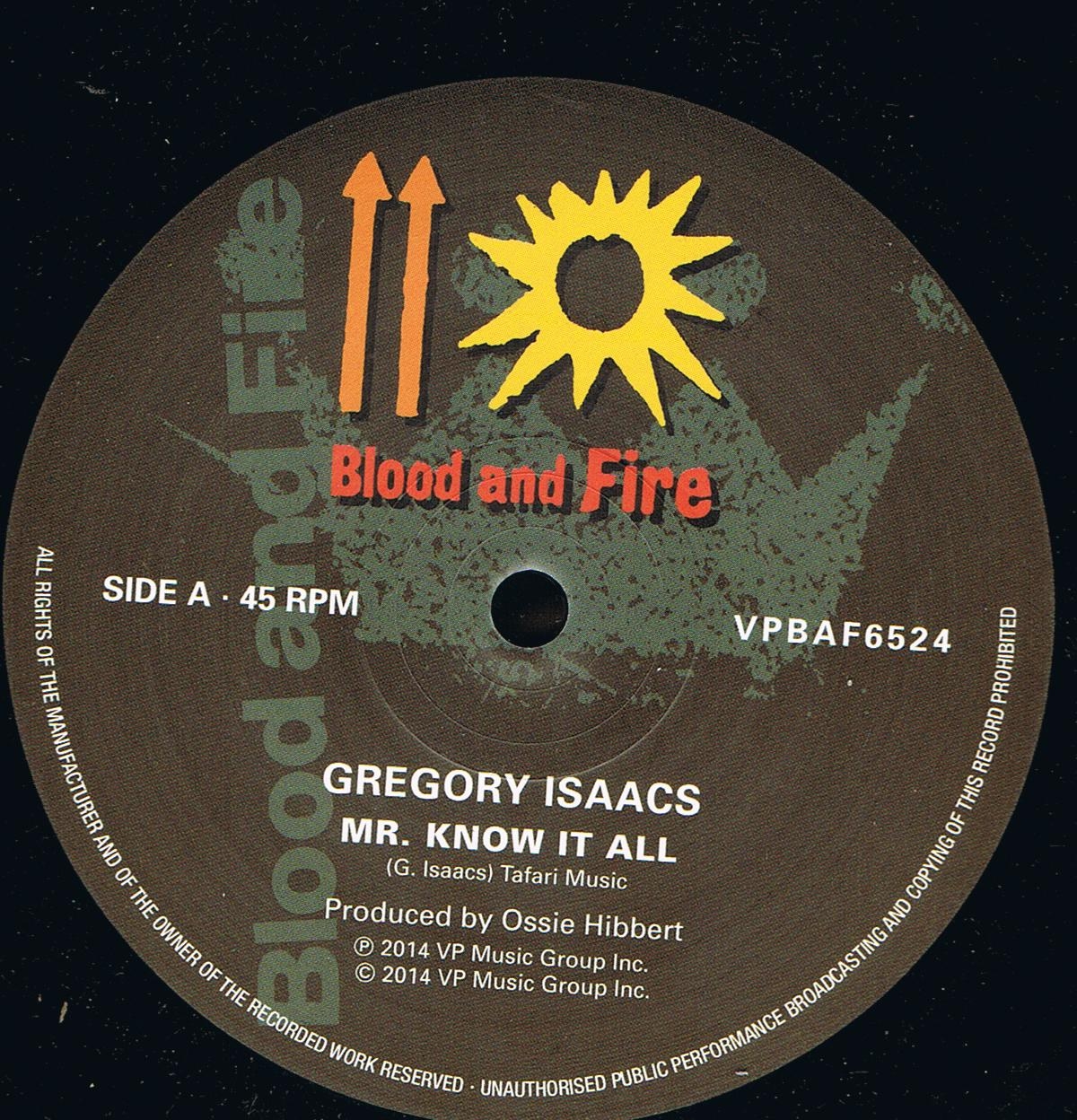 Gregory Isaacs - Mr. Know It All / Ossie Hibbert & The Revolutionaries - War Of The Stars (12")