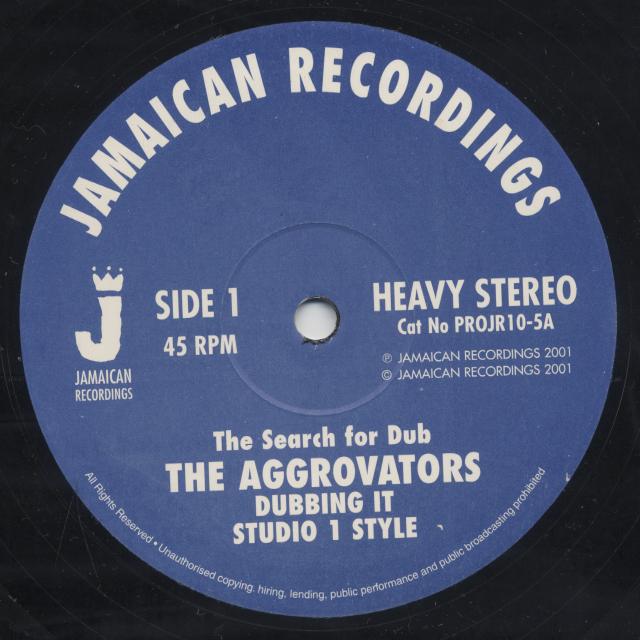 The Aggrovators - Dubbing It At Studio 1 Style (10")