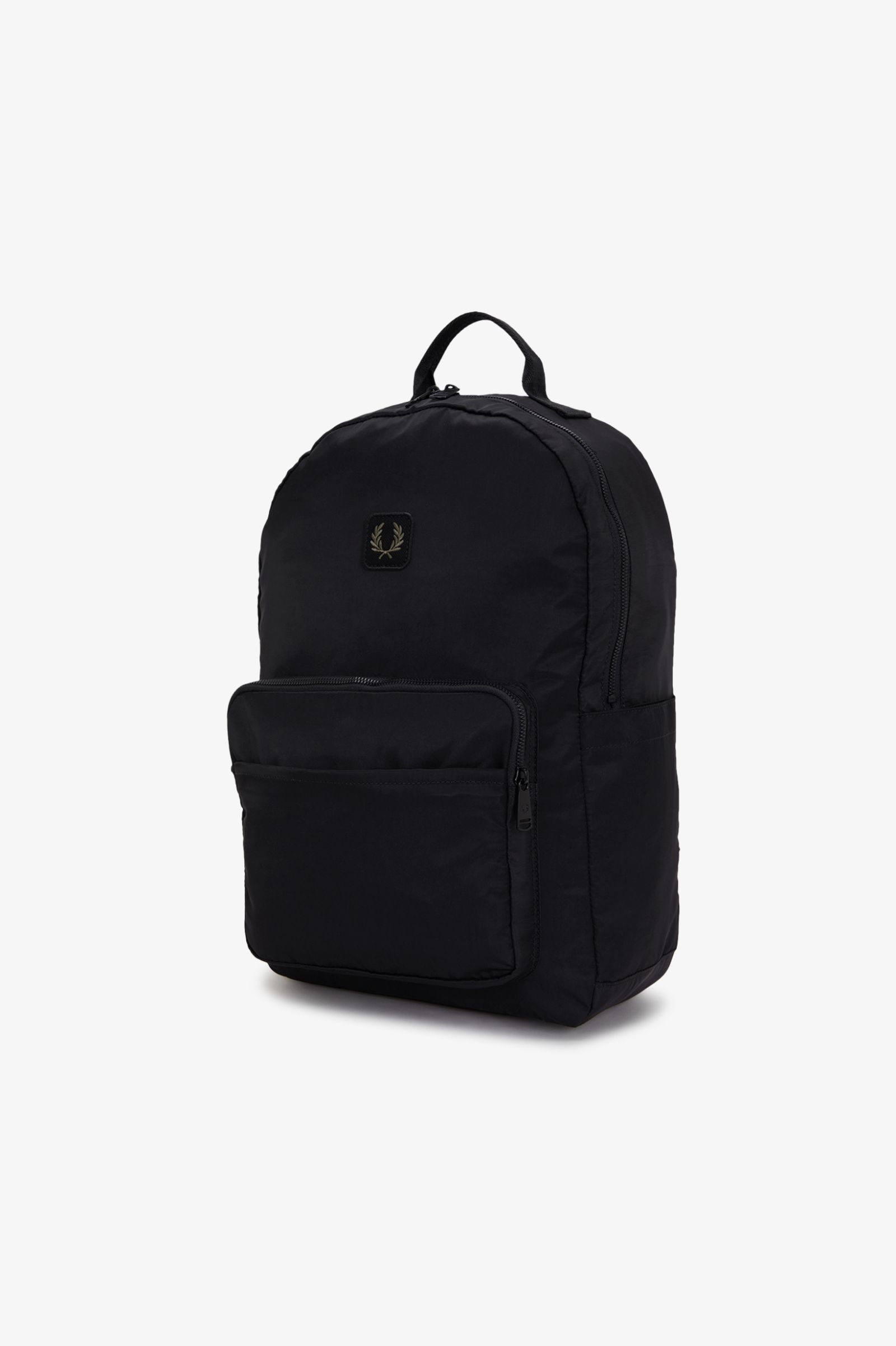 Fred Perry Crinkle Nylon Backpack (Black)