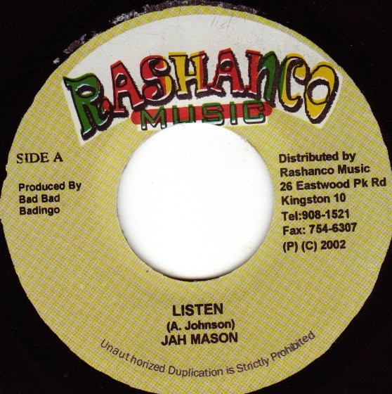 Jah Mason – Listen (7") 