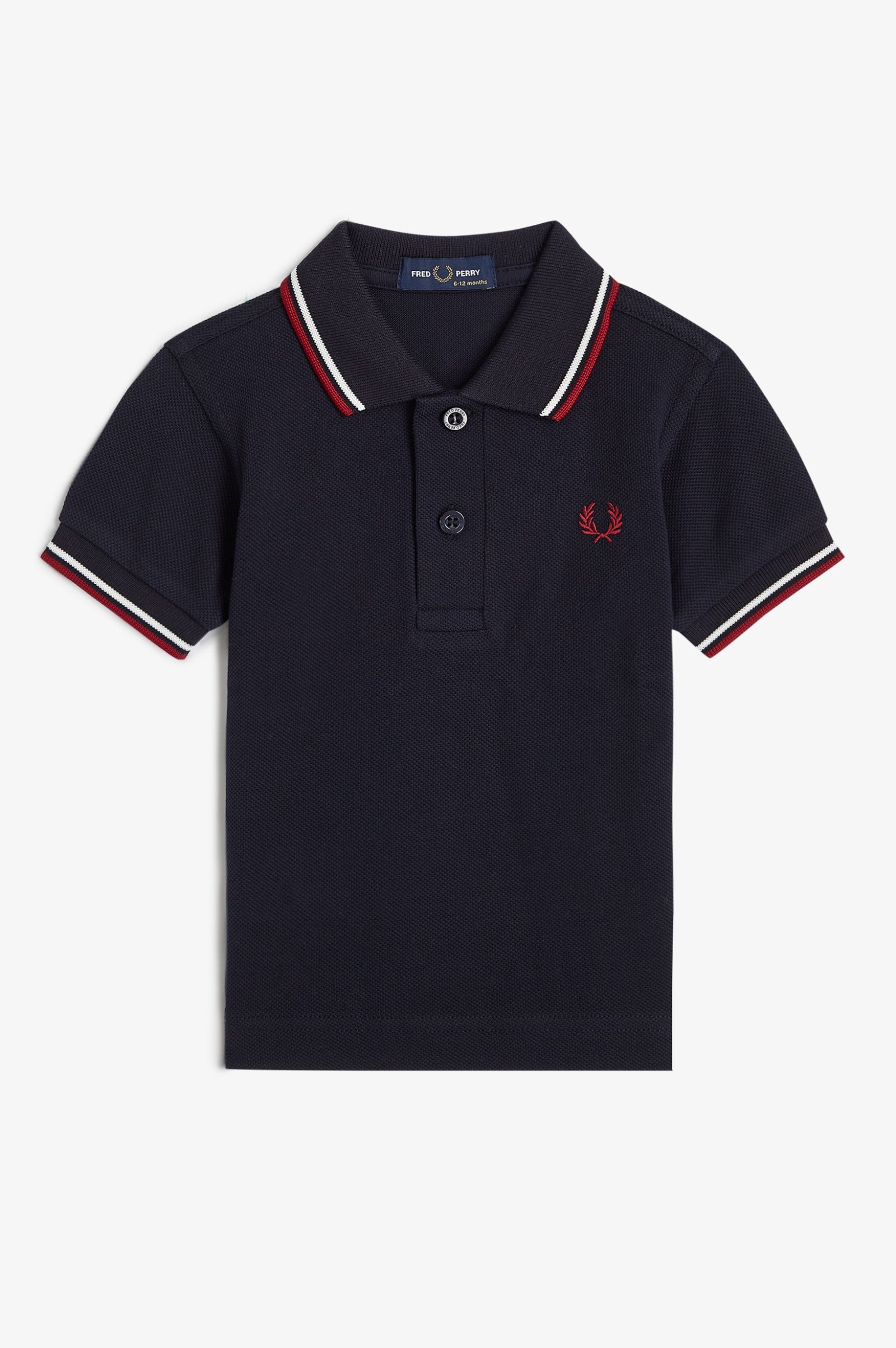 Fred Perry My First Fred Perry Shirt (Black/White/Red)