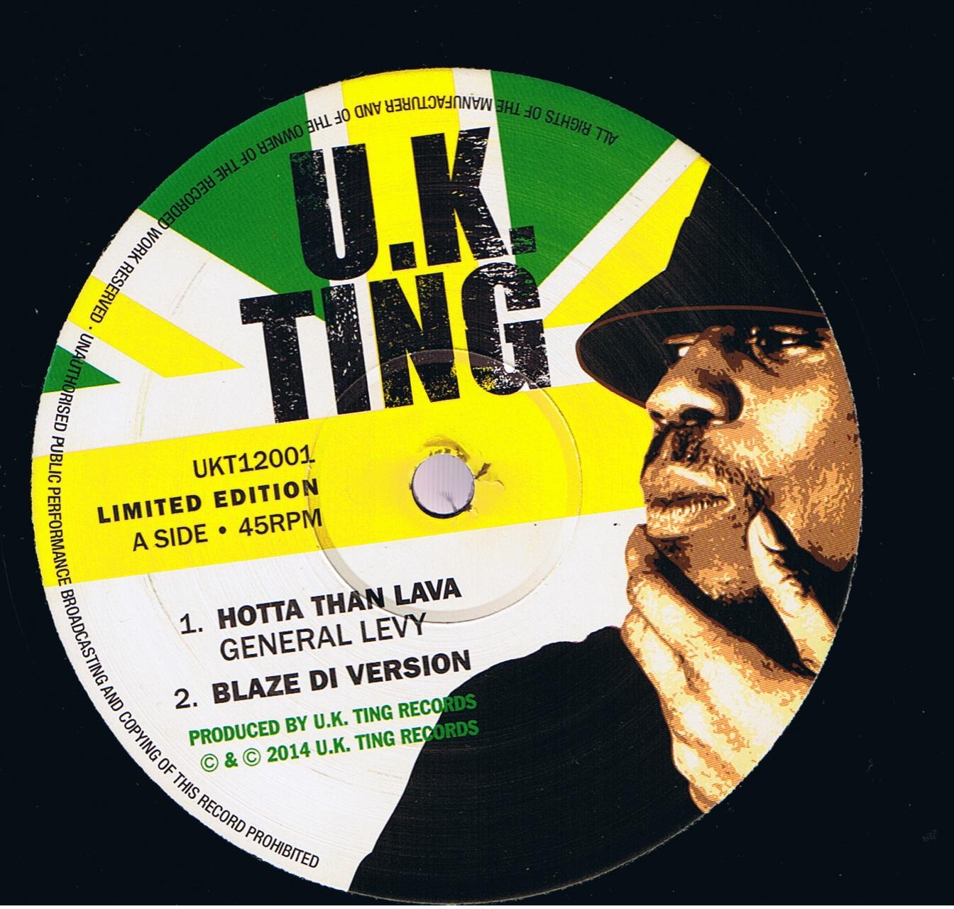 General Levi - Hotta Than Lava _ Blaze Di Version / General Levi - Hotta Than Lava (Ricky Tuff Remix) (12")