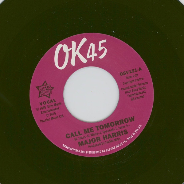 Major Harris - Call Me Tomorrow _ Walter Jackson - Where Have All The Flowers Gone (7")