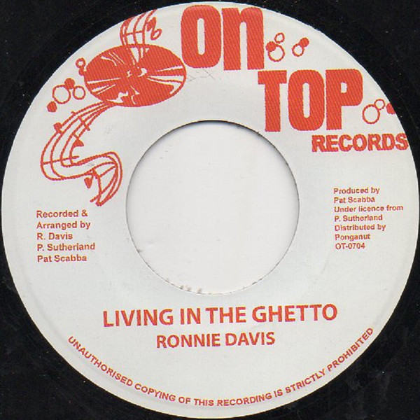 Ronnie Davis - Living In The Ghetto / Paradise Dub (7")