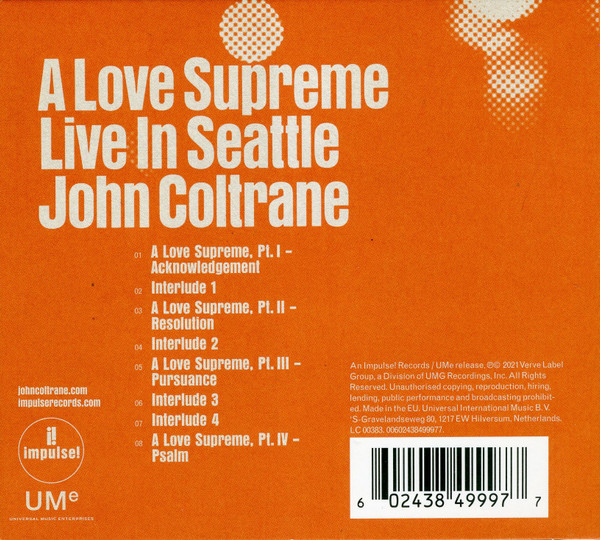 John Coltrane – A Love Supreme: Live In Seattle (DOLP)
