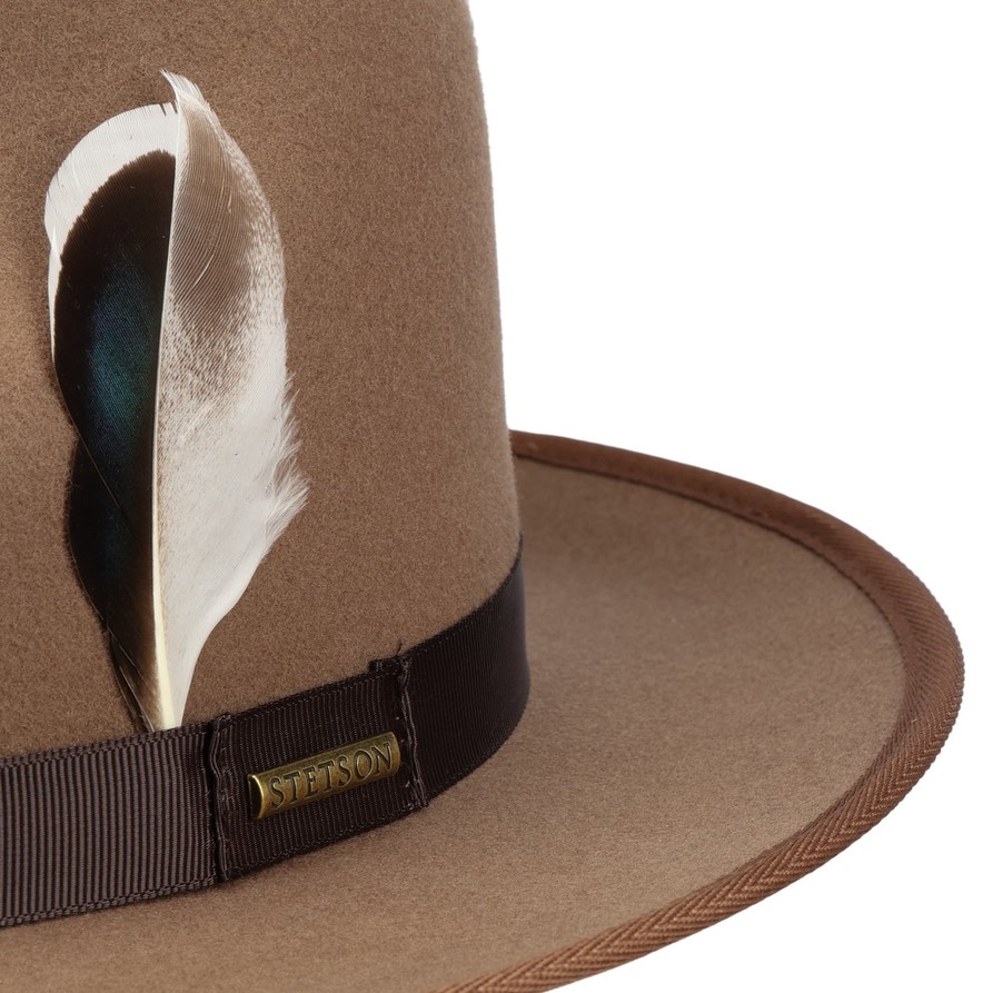 Stetson Stenbrick Fedora Wool Hat (Light Brown)