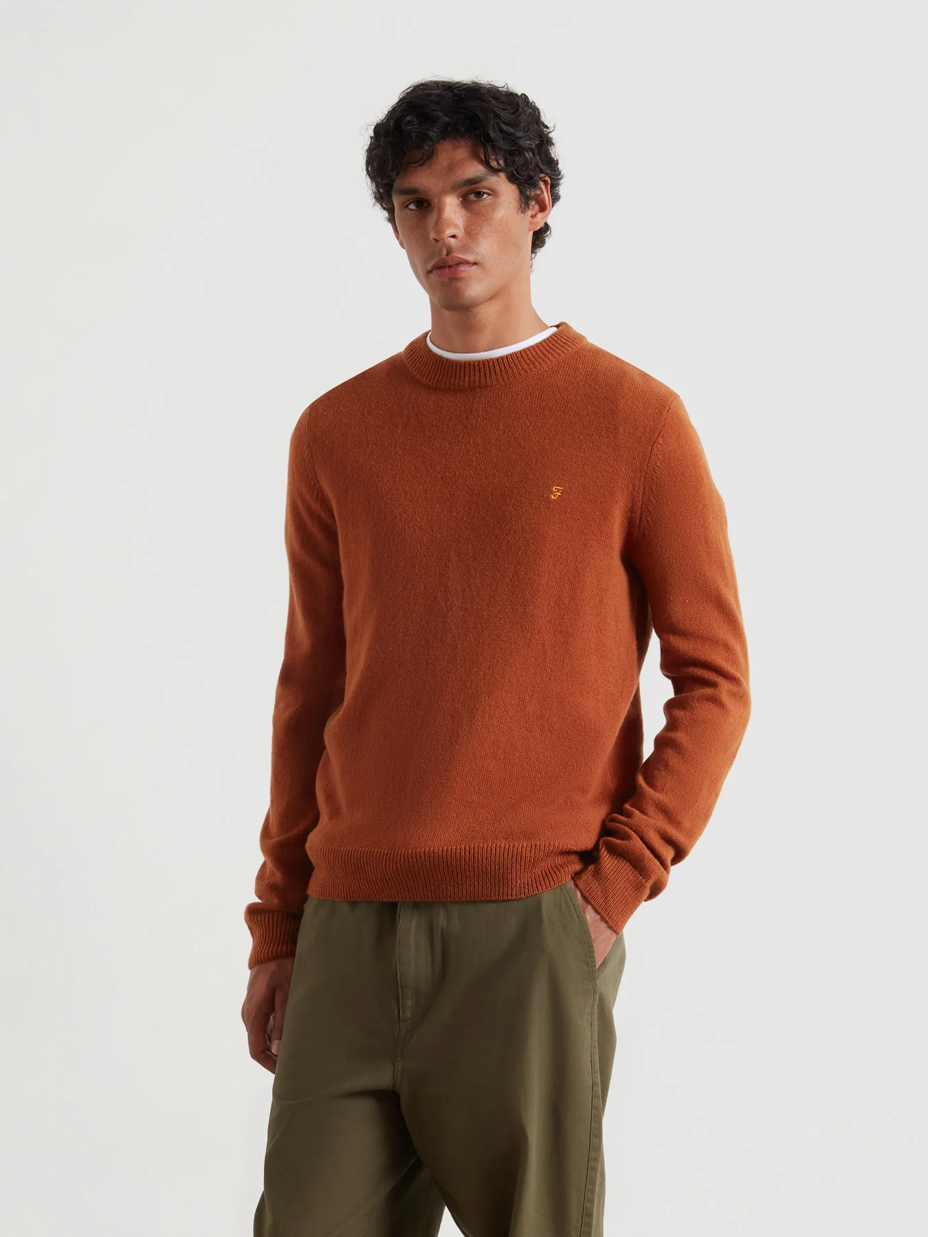 Farah Maidstone Sweater (Burnt Ochre) Farah Maidstone Sweater (Burnt Ochre)