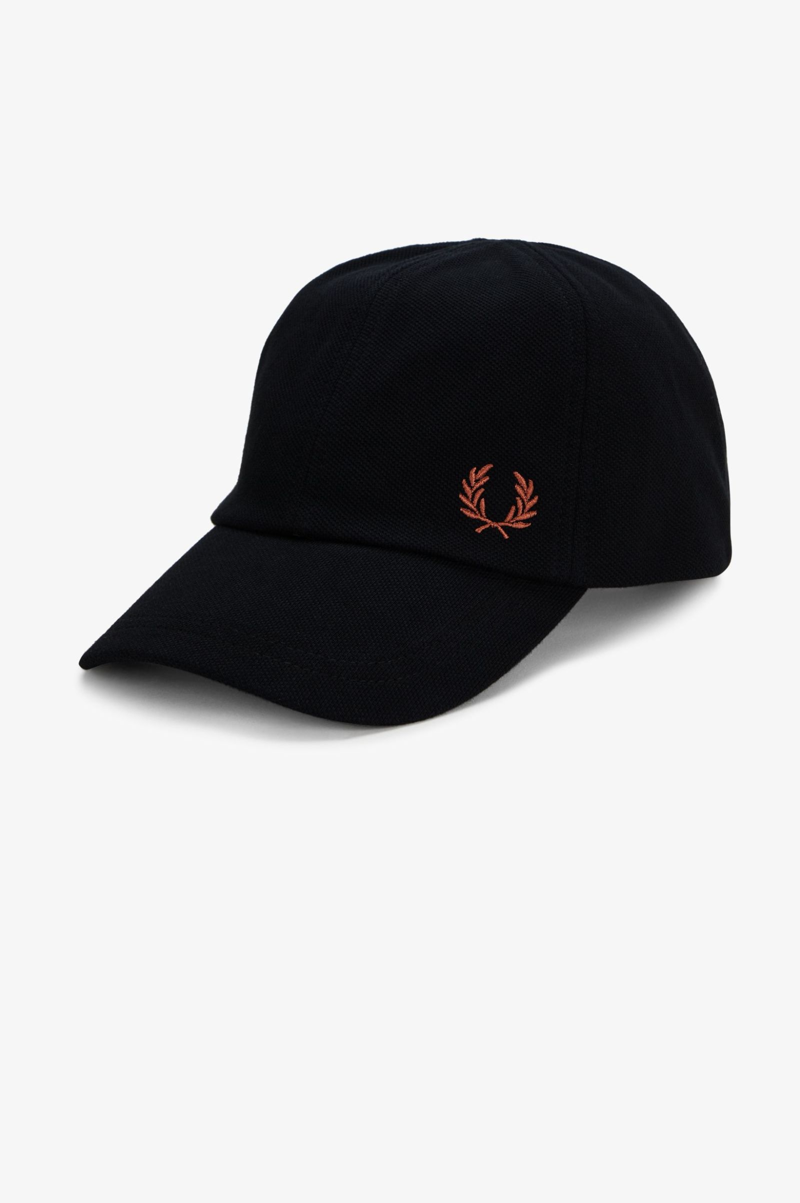 Fred Perry Classic Piqué Cap Black / Whiskey Brown