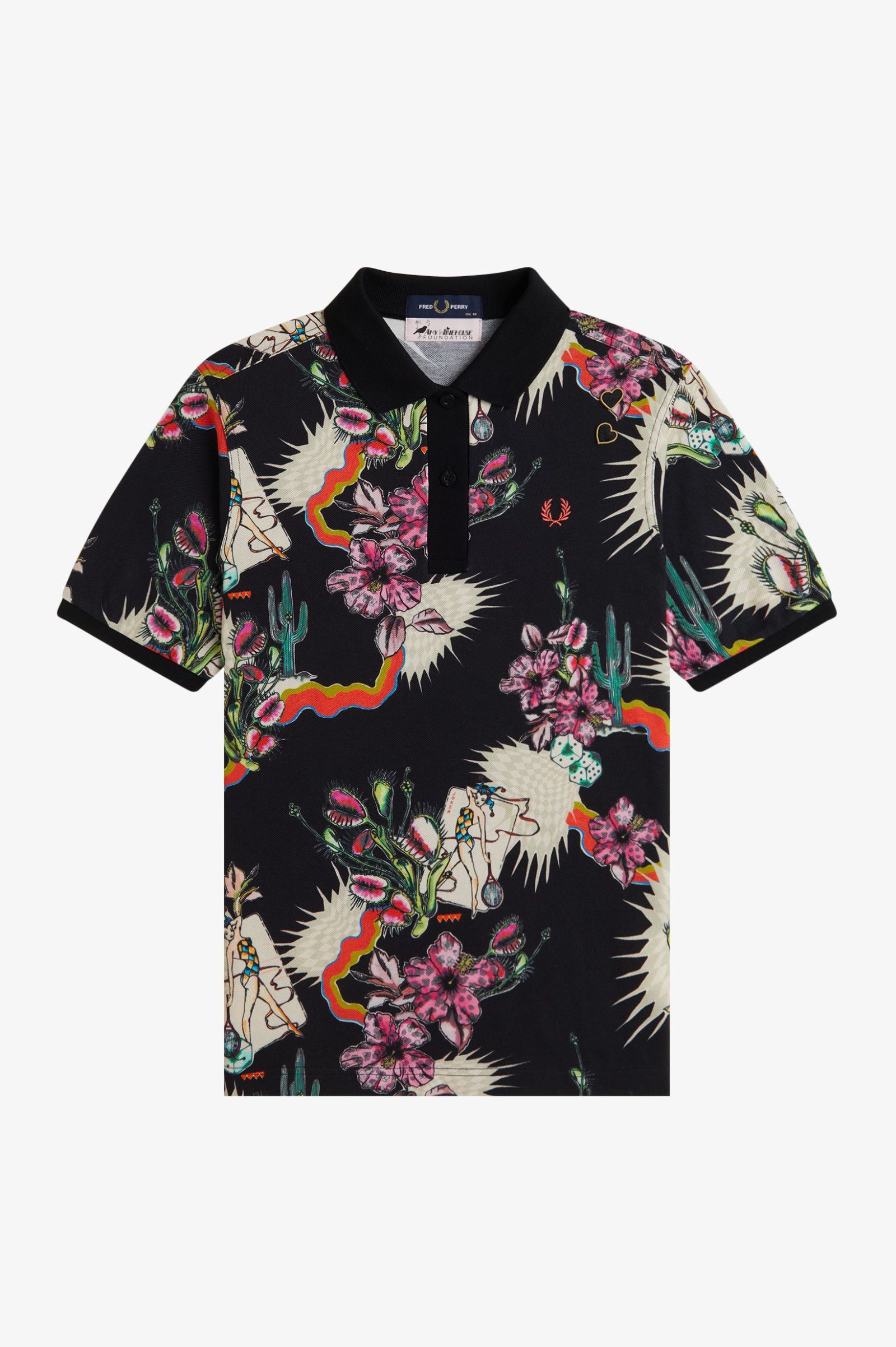 Fred Perry Printed Shirt (Black)