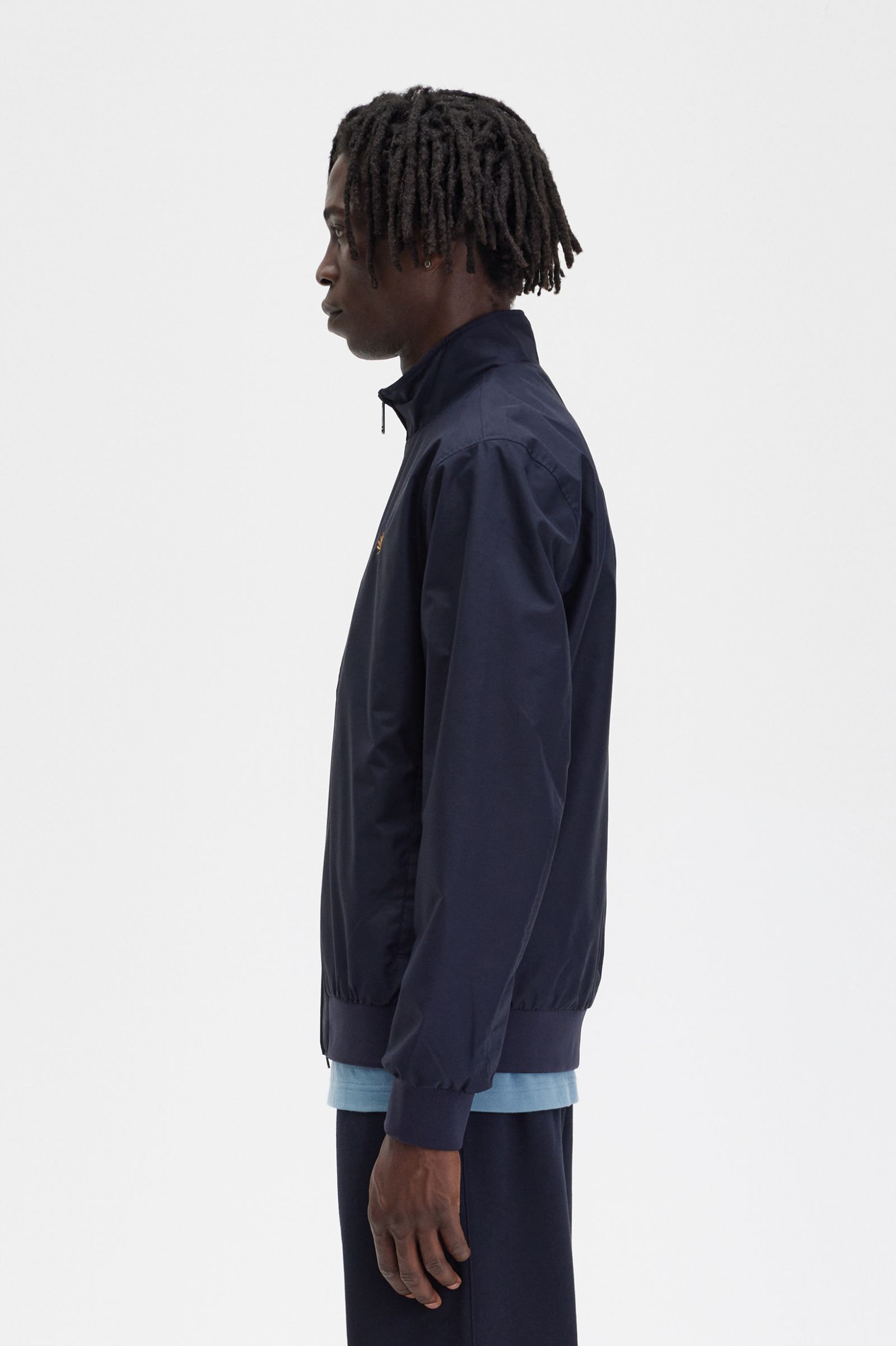 Fred Perry Brentham Jacket in Navy 