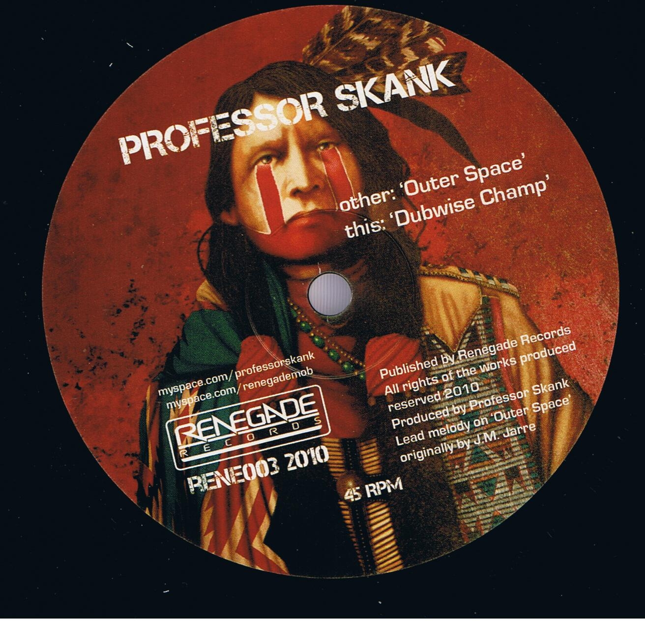 Professor Skank - Outer Space / Professor Skank - Dubwise Champ (10")