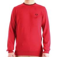 Fred Perry Crew Neck Jumper K9601 Blood Red-M