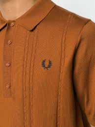 Fred Perry Reissure Shirt Cable Knitted Caramel K5301 -40