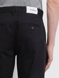 Farah Hose Elm Cotton Hopsack Black-W32 L32