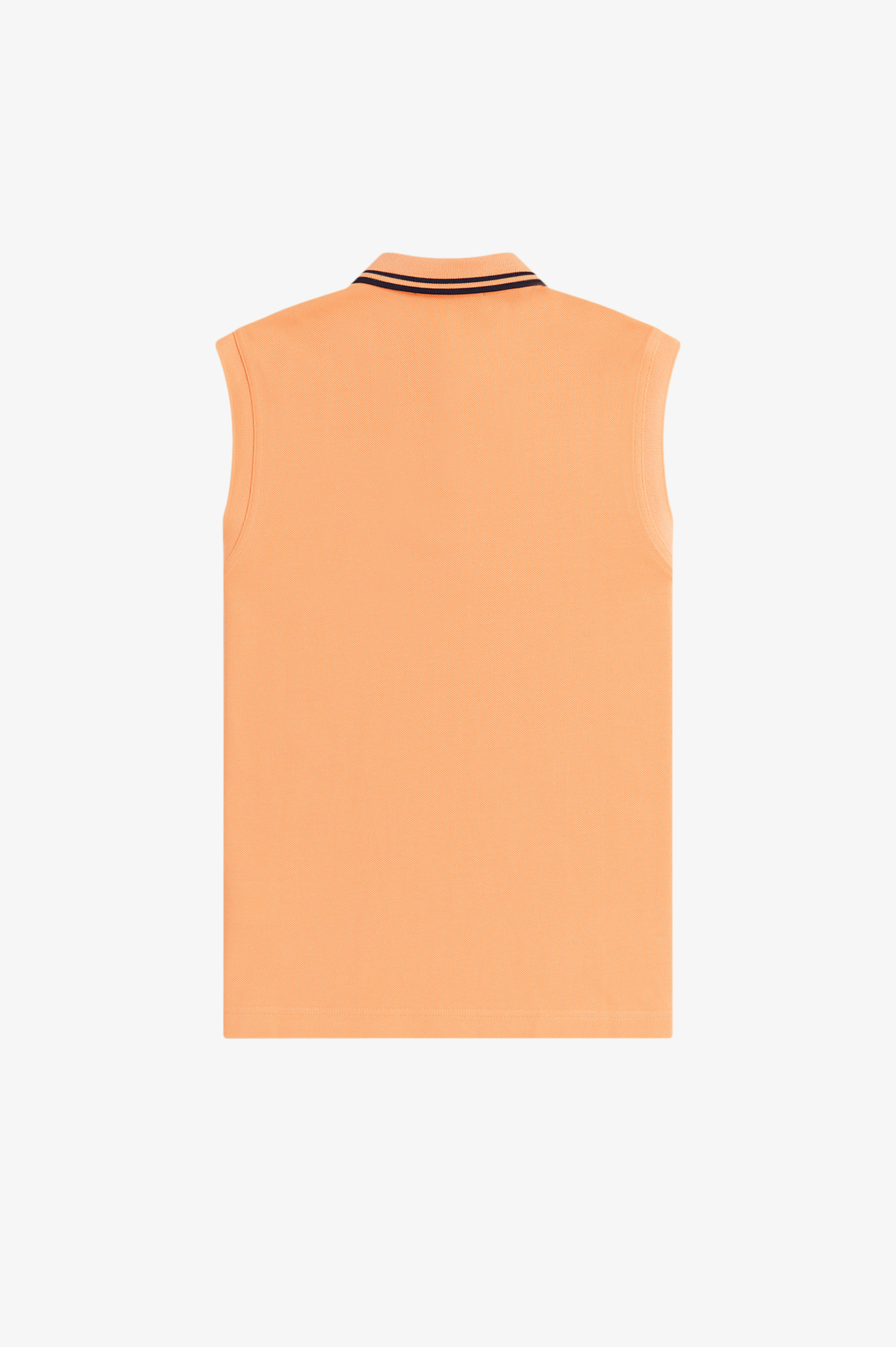 Fred Perry Sleeveless Damen Polo Shirt (Peach/Navy/Navy)