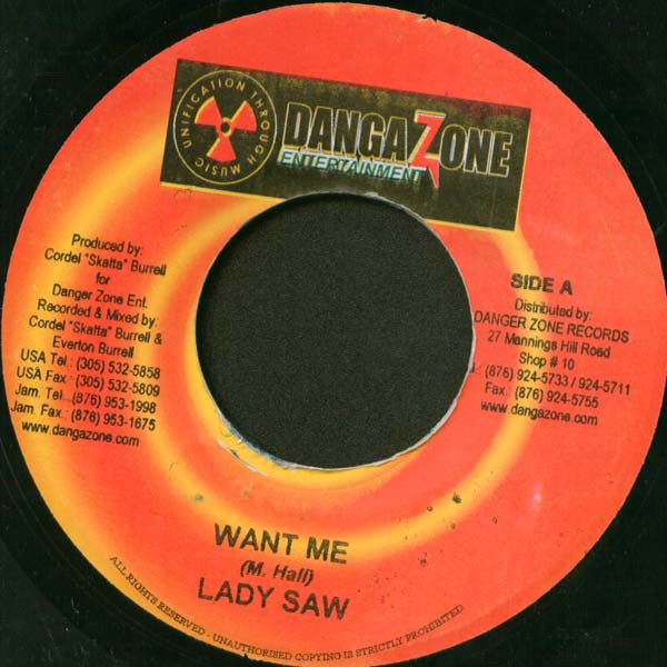 Lady Saw / Kiprich & Blacker – Want Me / Video Light (7")            