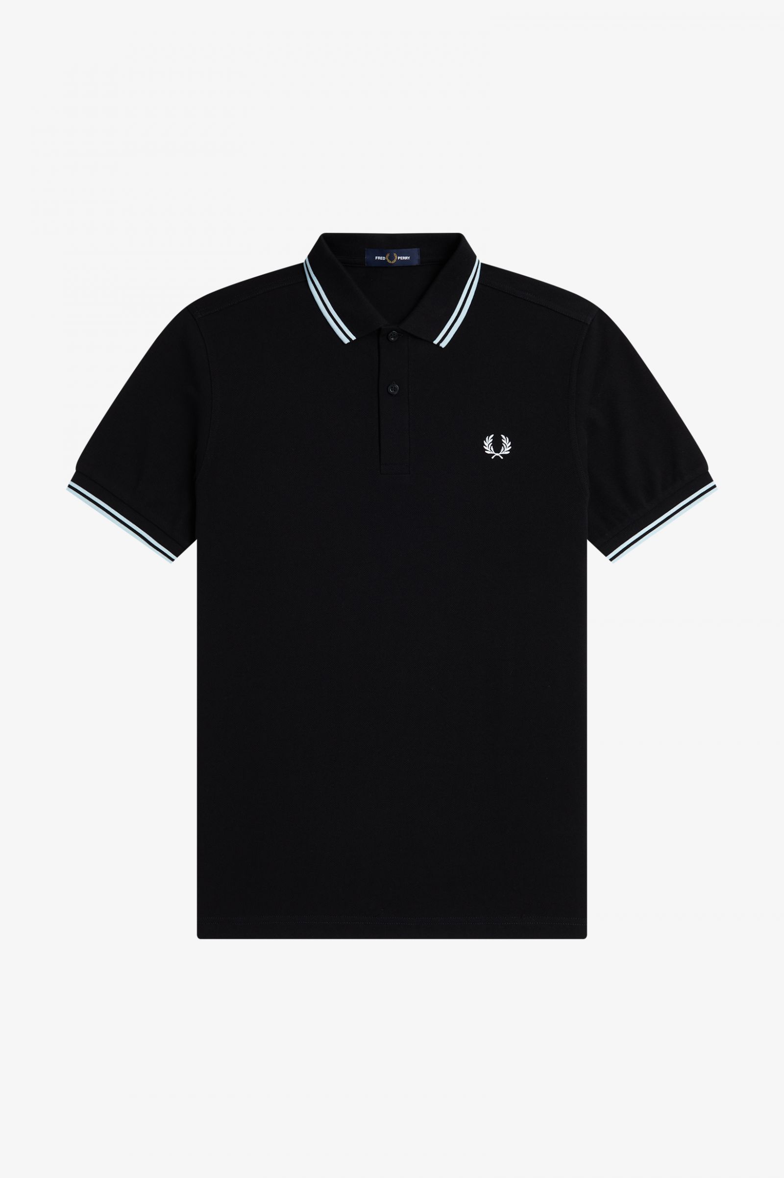 Fred Perry Twin Tipped Fred Perry Shirt Black/ Light Ice
