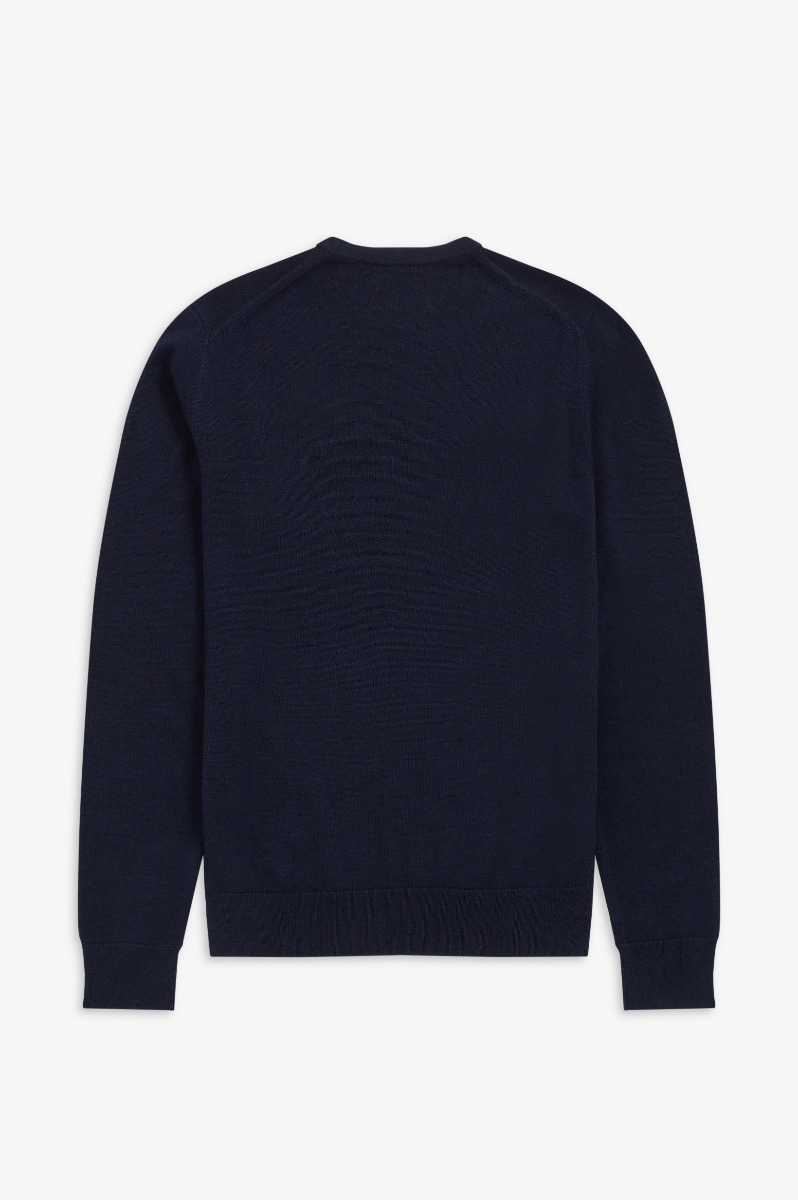 Fred Perry Classic Crew Neck Jumper K9601 Navy-XXL