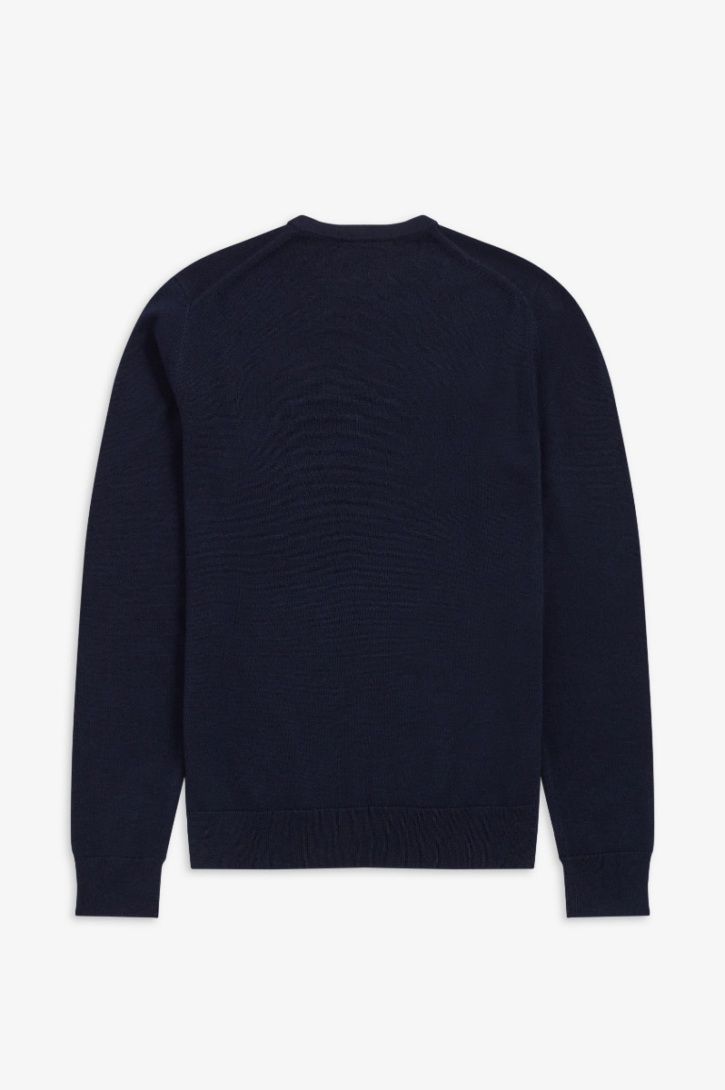 Fred Perry Classic Crew Neck Jumper K9601 Navy-L