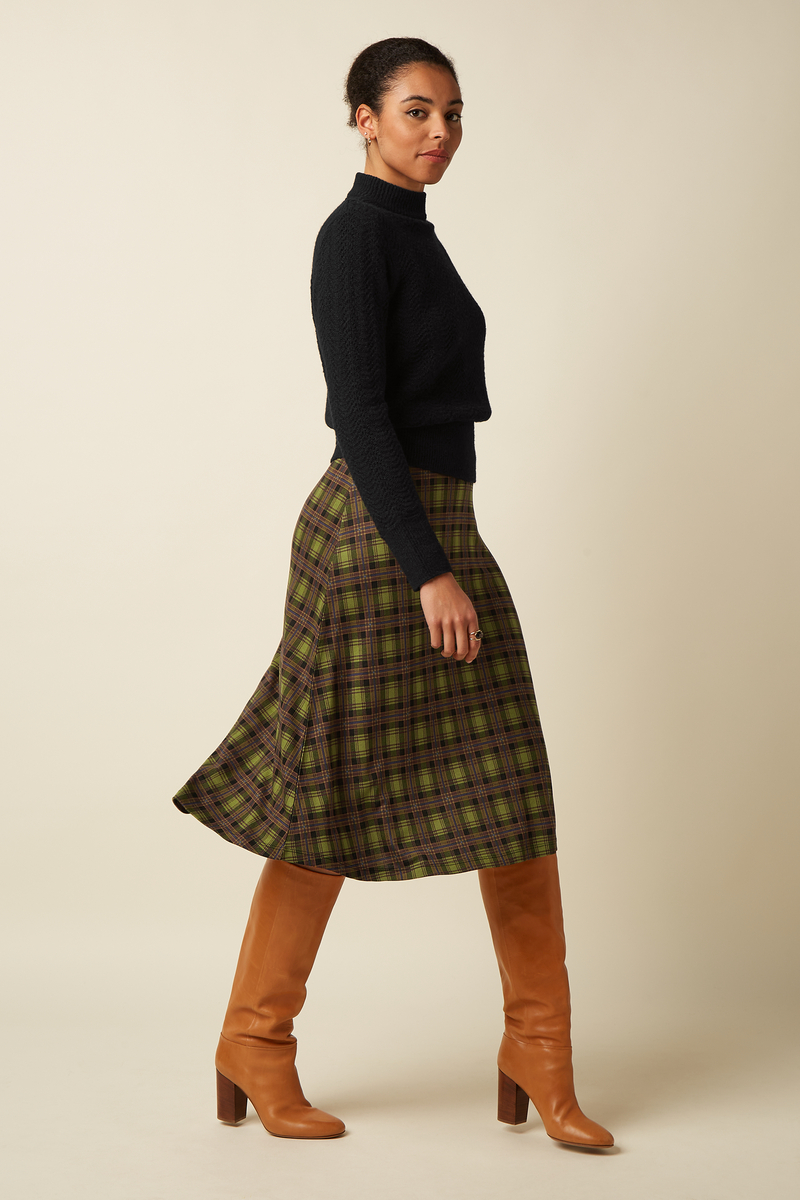King Louie Juno Skirt Timber Check (Multi Color)