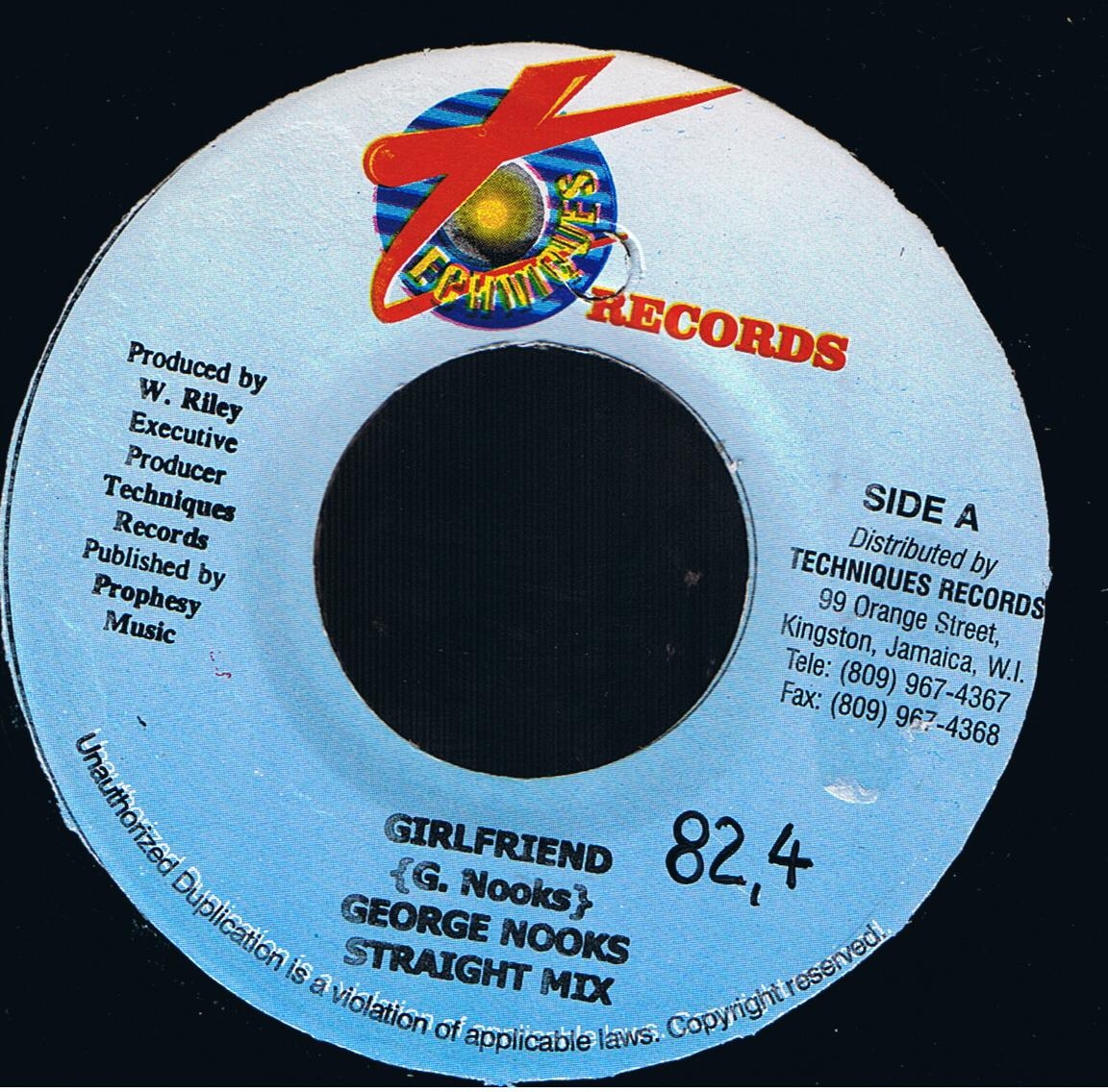 George Nooks - Girlfriend / Dub Version (7")