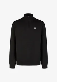 Iriedaily Heavy Flag Knit Troyer (Black)