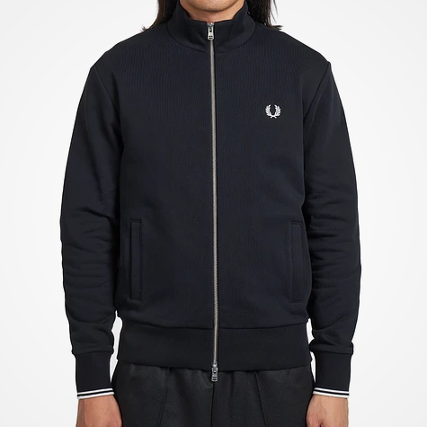 Fred Perry Zip Through Sweatshirt (Black)