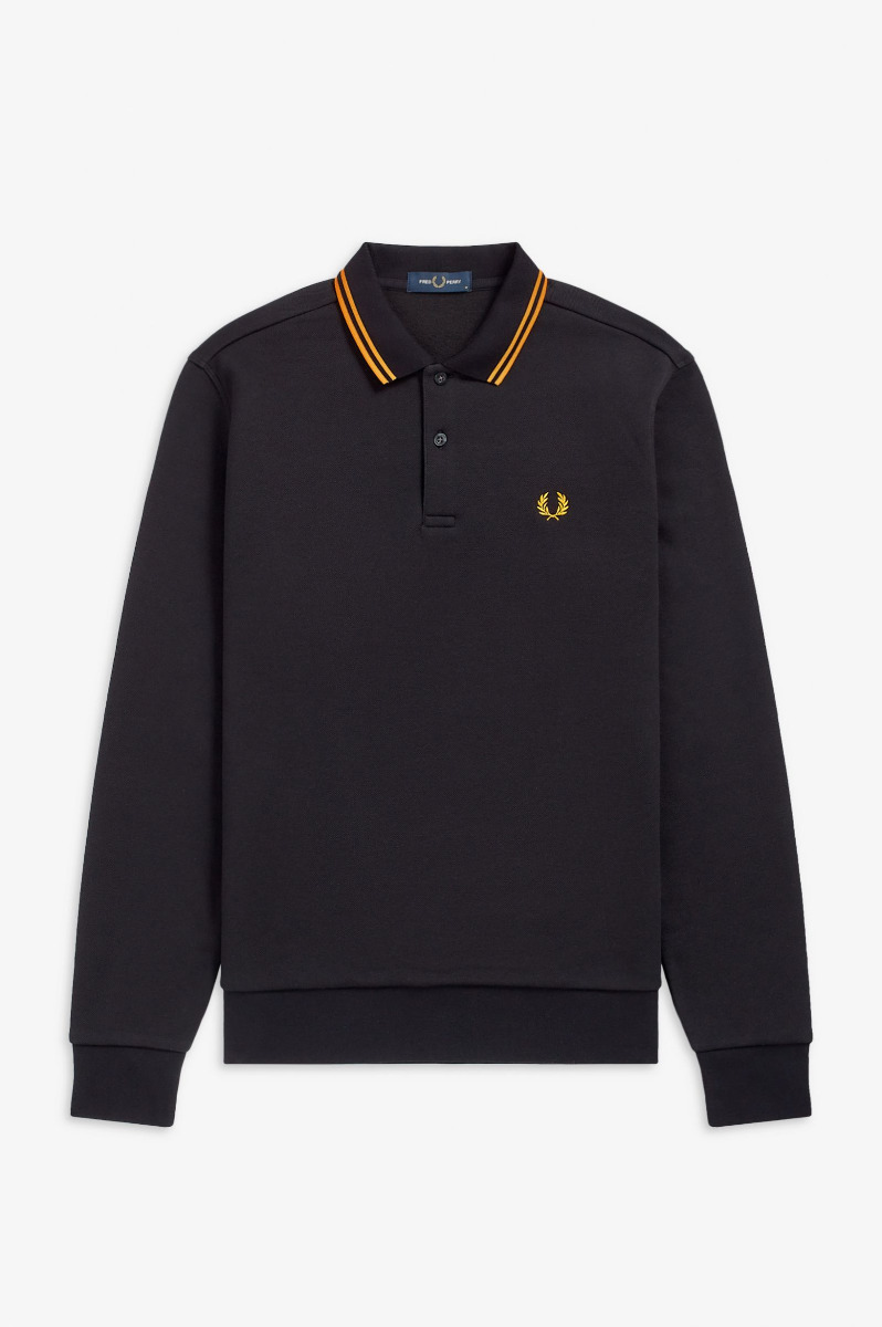 Fred Perry Pullover Fleeceback Black M9601-L