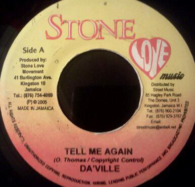 Da'Ville - Tell Me Again / Perfect - My Herbs (7")