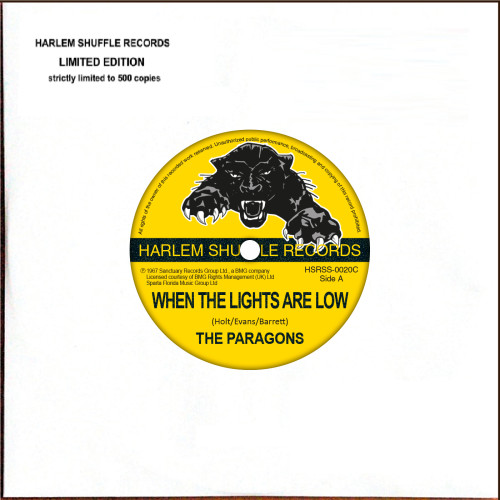 The Paragons – When The Lights Are Low / The Paragons - I Want To Go Back  (7" )