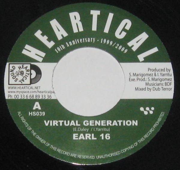 Earl 16 / BDF & Dub Terror - Virtual Generation / Virtual Dubbing (7'')