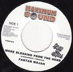 Fantan Mojah - More Blessing From The Herb / Version (7")