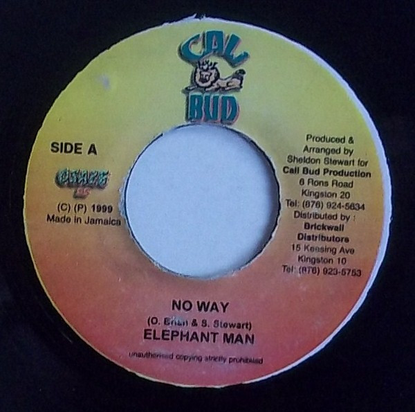 Elephant Man – No Way / Fire Ball (Version) (7")          