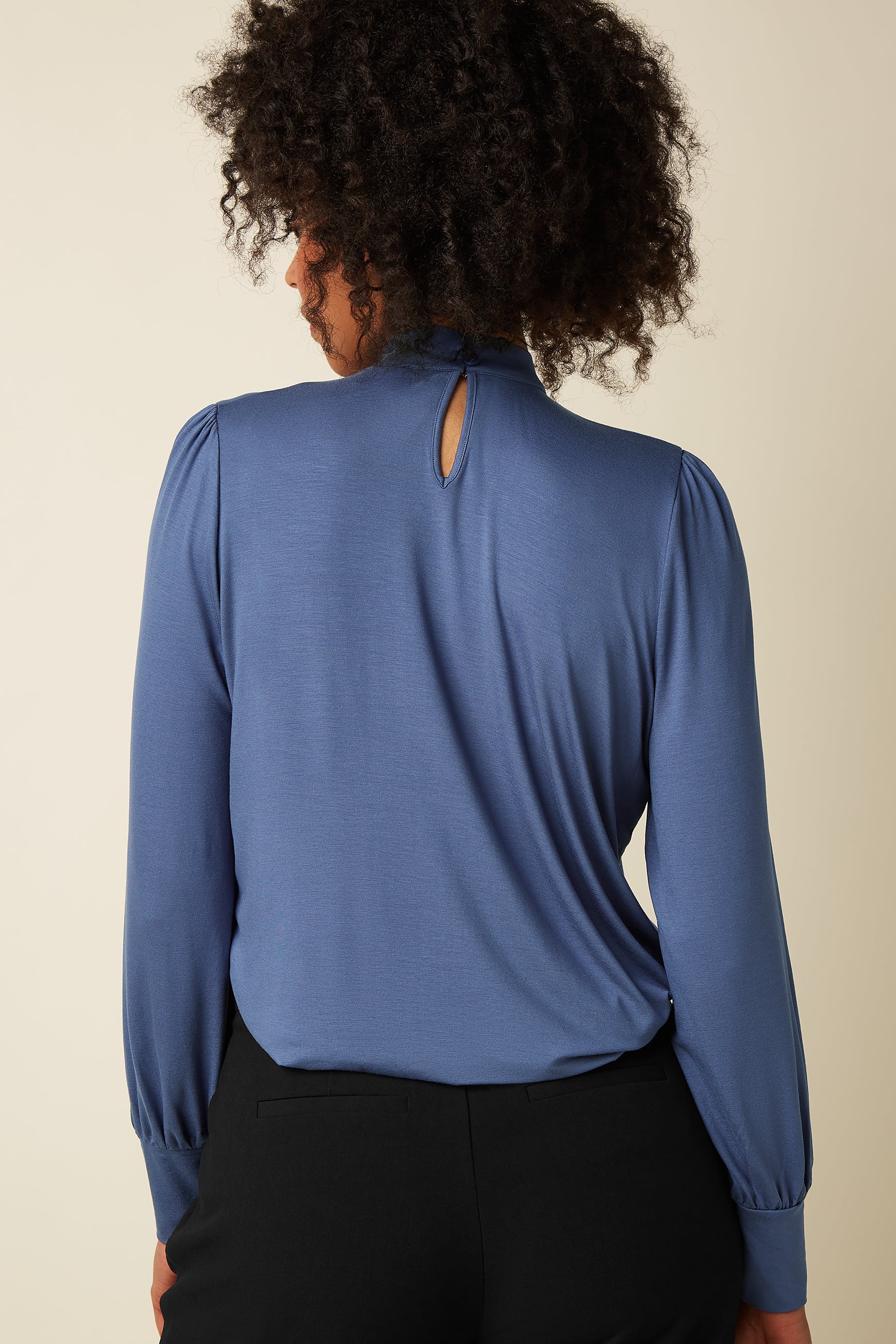 King Louie Phoebe Top Viscose Light (Shadow Blue)