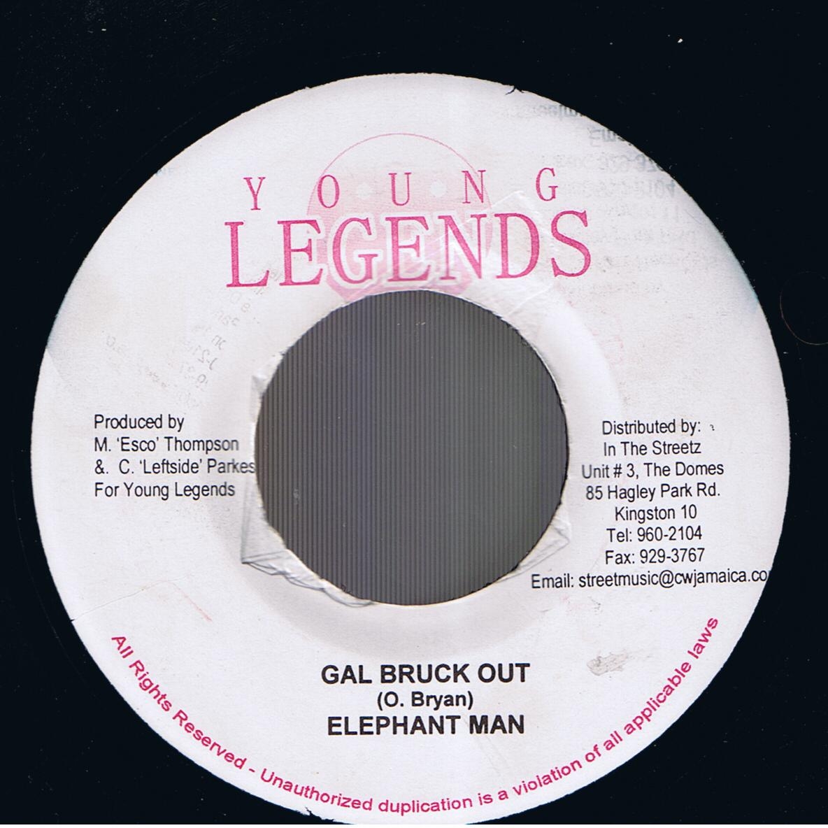 Elephant Man - Gal Bruck Out / Version (7") 