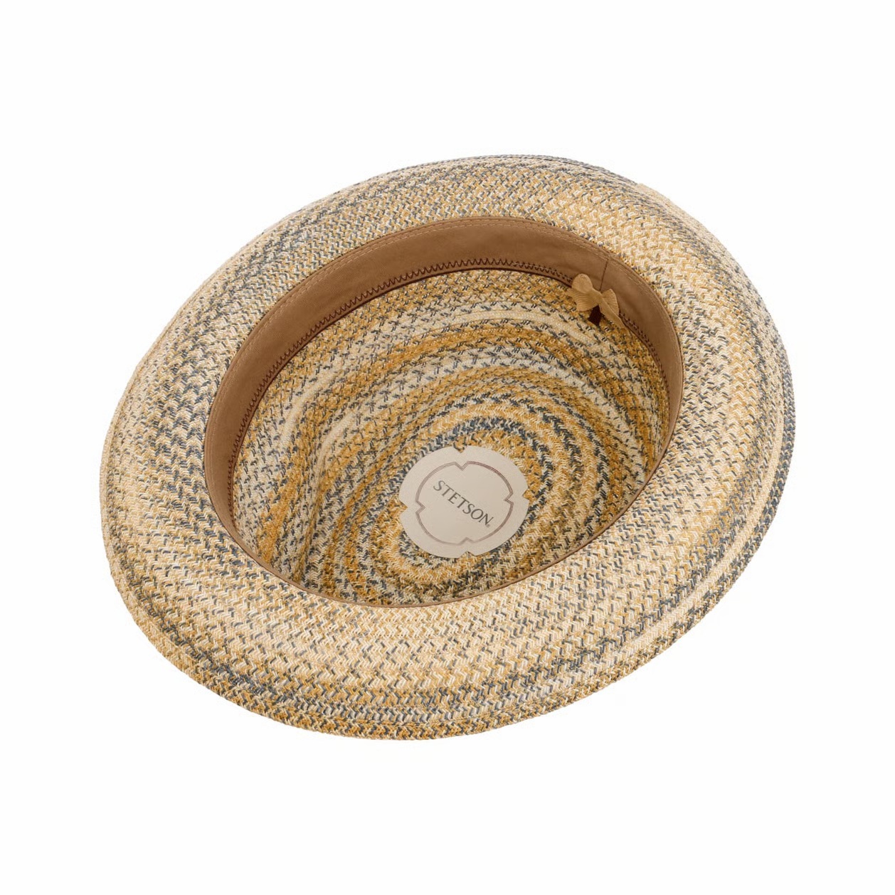 Stetson Bellano Toyo Player Straw Hat (Beige/Blue)