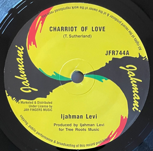 Ijahman Levi - Charriot of Love (7")
