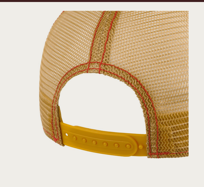 Stetswon Festival Live and Loud Trucker Cap in Beige-Red