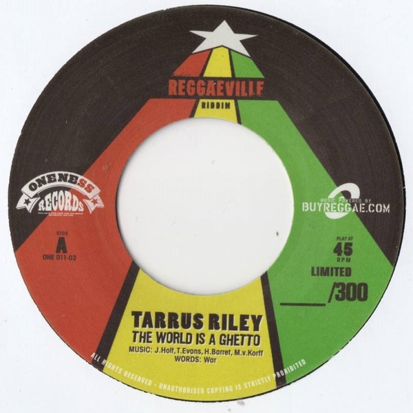 Tarrus Riley - The World Is A Ghetto / Etana - One Fist (7")