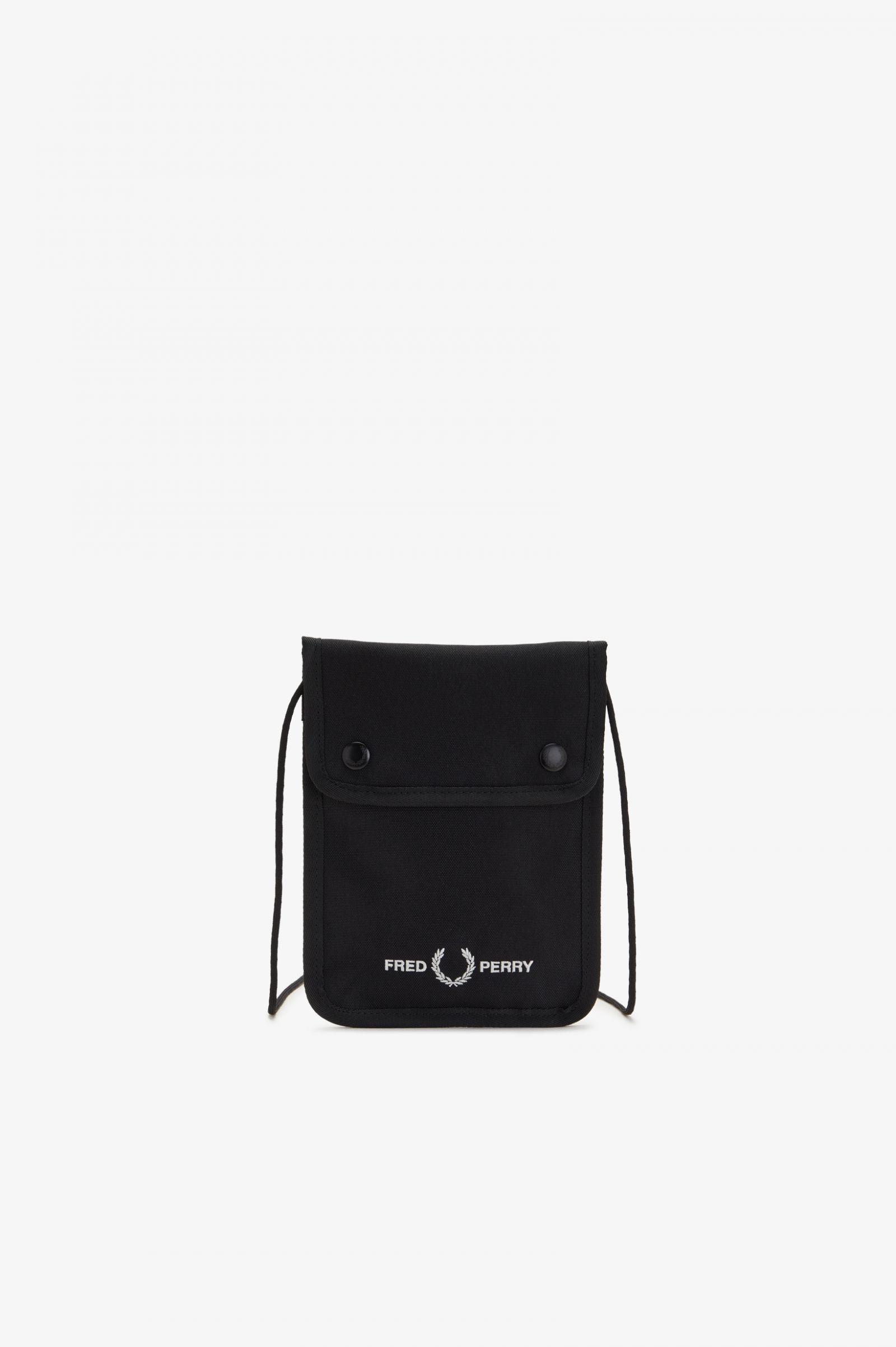 Fred Perry Branded Pouch in Black